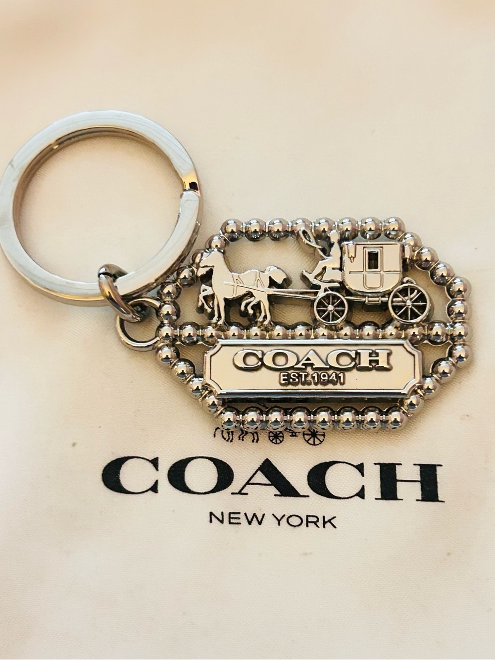 EXTREMELY RARE Coach 1941 Y2K Charm Keychain/ Bag Charm